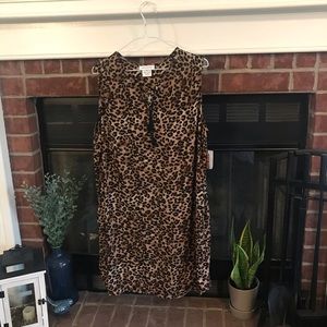 Beachlunchlounge v-neck leopard dress. Size XL